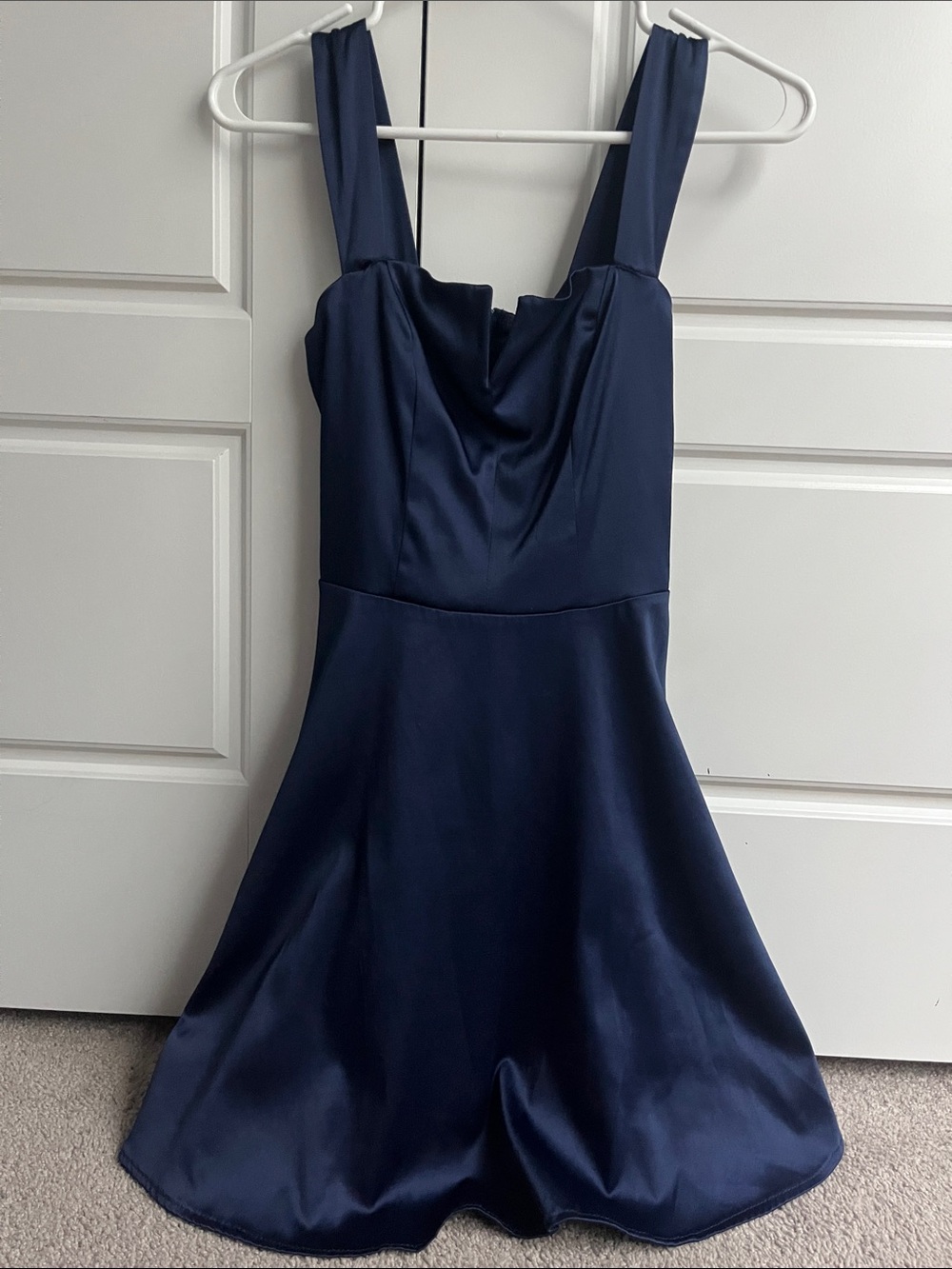 B. Darlin Midnight Blue Satin Dress